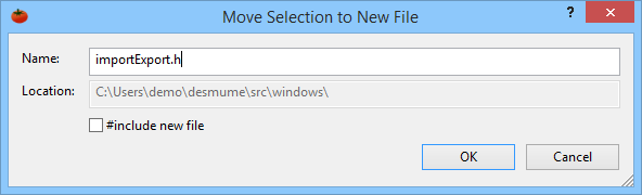 Move code to a new header file or source file