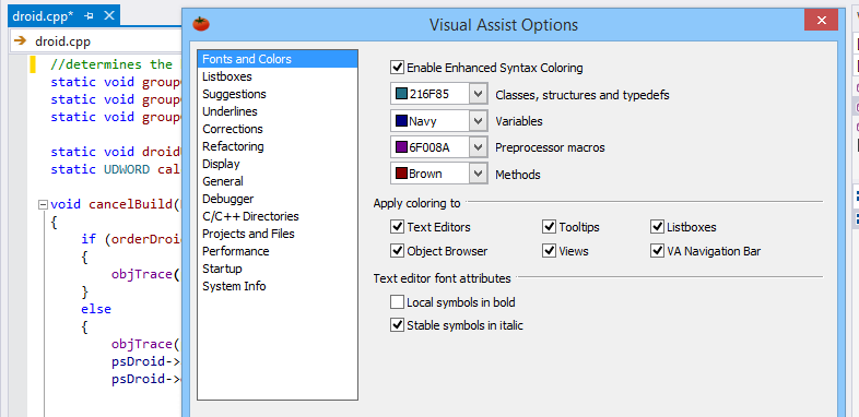 visual assist key