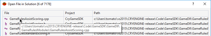 Open File in Solution