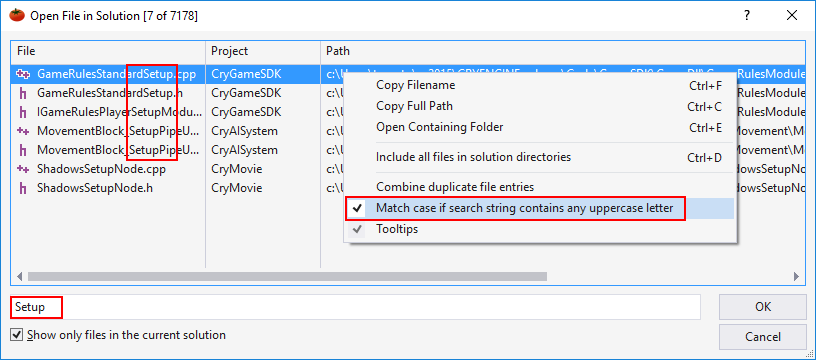 Open File in Solution