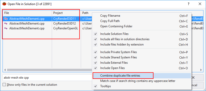 Open File in Solution
